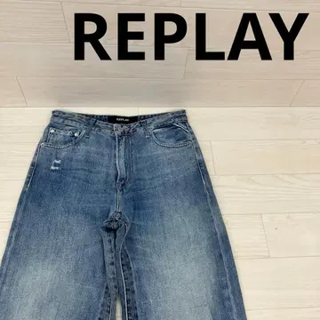 REPLAY 리플레이 데미지 가공 부츠컷 데님
