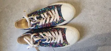보헤미안즈 컬러풀 꽃무늬 캔버스 스니커즈