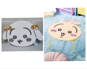 치이카와 (먼작귀) 저반발 쿠션 리본 & 얼굴 접이식 미니 테이블