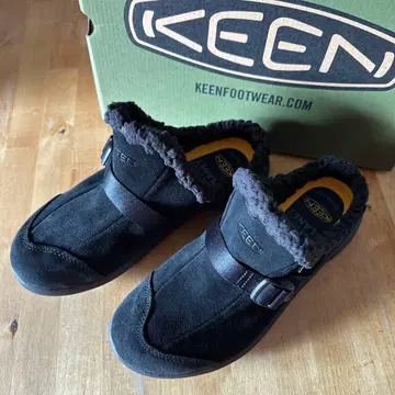새상품 KEEN HOOD CLOG 블랙 슬립온 신발 25cm