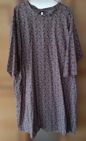 꽃무늬 롱 원피스 긴팔 손바느질