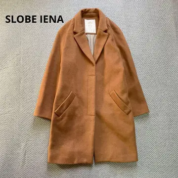 새상품급 SLOBE IENA 카멜 롱 코트 체스터 코트 38