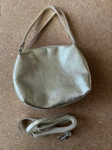 메탈릭 골드 미니백 백 숄더백