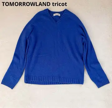 투모로우랜드 트리코 울 스웨터 블루 여성용 M 상당