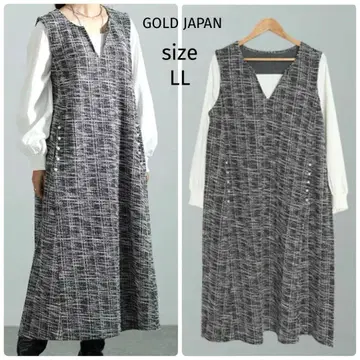 미사용 GOLD JAPAN 골드재팬 트위드 도킹 원피스