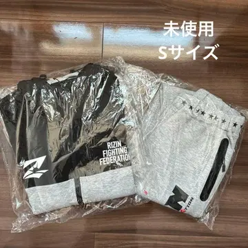 [ 미사용 ] RIZIN 테크 후드티&팬츠 S 셋업