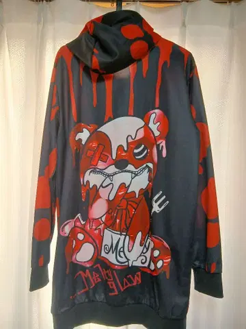 멜티그로우 롱 후드티 빨검