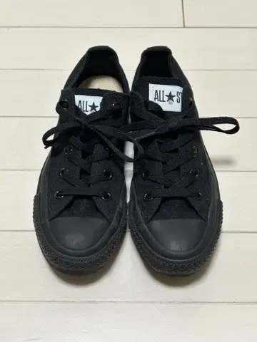 새상품급 CONVERSE ALL STAR OX 블랙 모노크롬 23cm