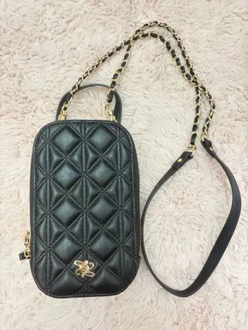 란다 퀼팅 멀티 숄더백 블랙