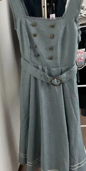 시마무라 클래식 로리타 쿠루미 마린 아카데미아 오버롤 스커트 스카이블루