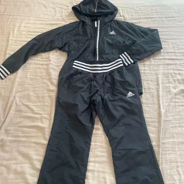 adidas 여자 어린이 방풍 재킷