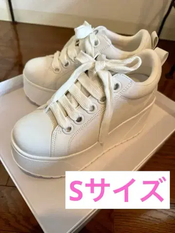 완판템 스즈키 아미 통굽 스니커즈 화이트 S