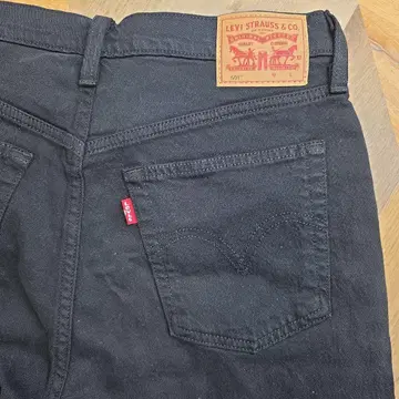 리바이스 501 블랙 스트레이트 데님 새상품급 y30