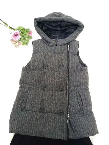 theory 그레이 계열 다운 베스트 S 사이즈 충전솜(다운, 페더)