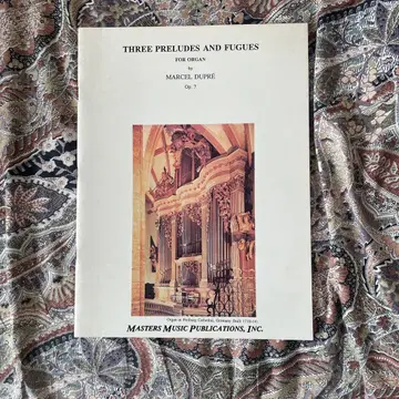 말셀 듀브레 세 개의 전주곡과 푸가 오르간 악보