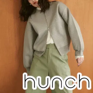 hunch치 지퍼 숏 가디건 라메 실버 프리 사이즈