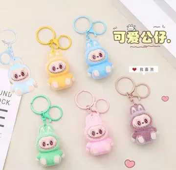 LABUBU 러브러브 캐릭터 키링 6개 세트