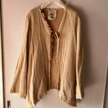 리틀 이글 초기 수작업 패치워크 초목 염색 단품 자켓