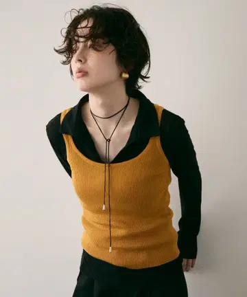 Trish 레이어드 스키퍼 + 탱크 니트 SET