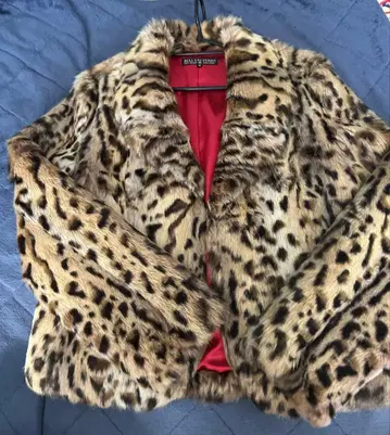 HELLCATPUNKS 래피드 퍼 레오파드 무늬 M 사이즈