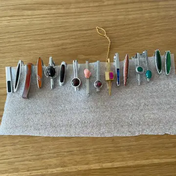 넥타이핀 보석 시리즈 16개 세트