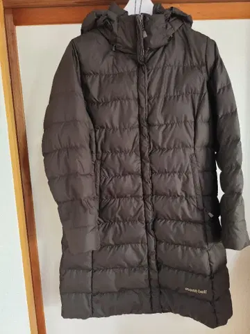 mont-bell 롱 다운 자켓 브라운 S 사이즈 클리닝 완료