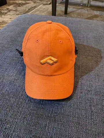 FMACM 오렌지 코튼 캡 로고 포함 y2k opium