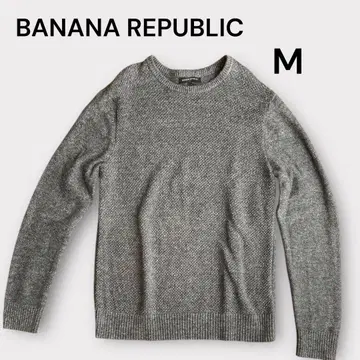 [ 새상품급 ] 바나나리퍼블릭 코튼 니트 스웨터 그레이 남성용