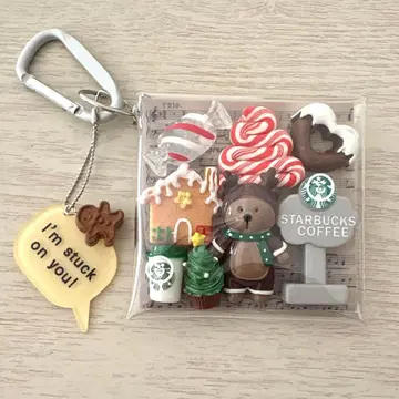 가챠 파우치 루돌프 곰돌이 Xmas 쿠키 coffee