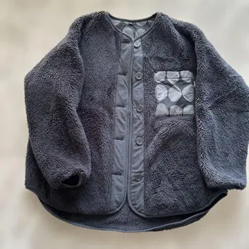 UNIQLO x marimekko 2024 한정판 보아 자켓 블랙 XL