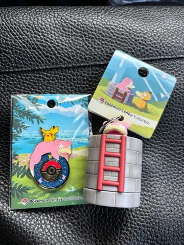[ 한정품 ] 포켓몬 센터 카가와 야돈 핀즈&키링 세트