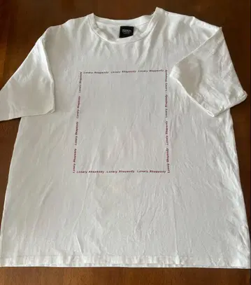 후지이 카제 론리 랩소 T hen records 화이트 티셔츠 L 사이즈