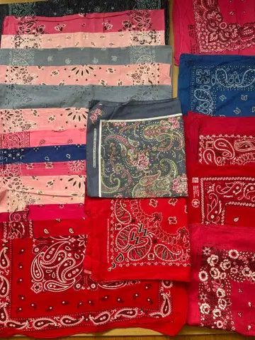 80s 90s 미국제 반다나 믹스 20장 A