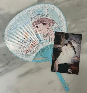 큐스트 우메다 미유 생일 축하 일반 입장 특전 엽서 부채