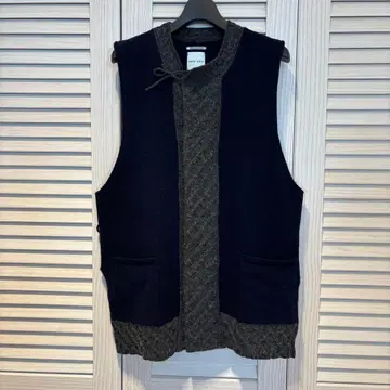 sousou 램스울 민소매 아침 의류 다크 네이비