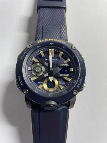G-SHOCK GA-2000 카본 코어 가드 네이비 손목시계(쿼츠)