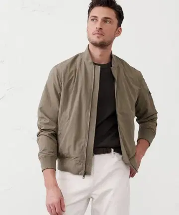 바나나 리퍼블릭 헤리티지 봄버 자켓 카키