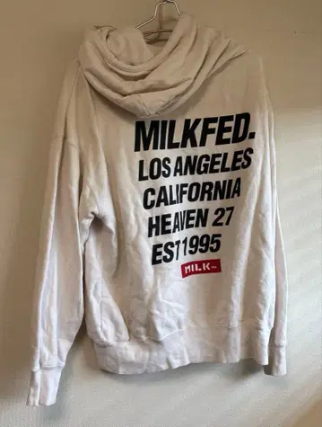 밀크페도 완판 백 빅 로고 후드 맨투맨