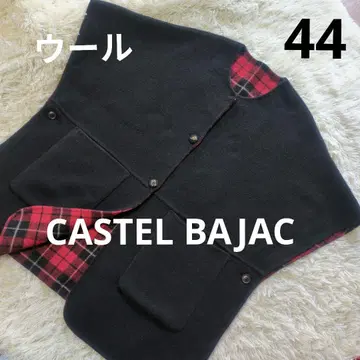 컨디션 최상 CASTEL BAJAC 울 리버서블 판초 44 빅사이즈
