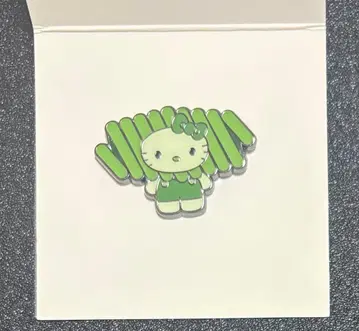 헬로키티 키티 핀 배지 핀즈 스피루리나 만박 일본관 한정판