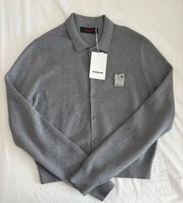 CABaN 펄 로고 폴로 가디건