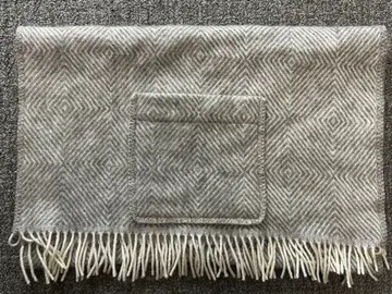 LAPUAN KANKURIT MARIA 포켓 부착 숄 그레이