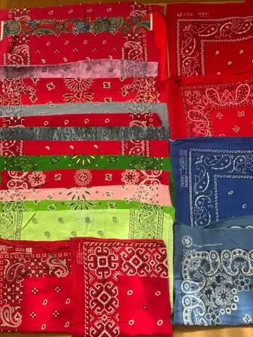 80s 90s 미국제 반다나 믹스 20개 A