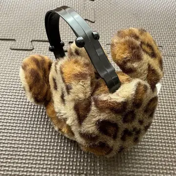 디즈니 레오파드 무늬 귀마개 귀도리