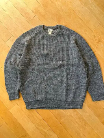 L.L.Bean 리브 편직 스웨터 그레이