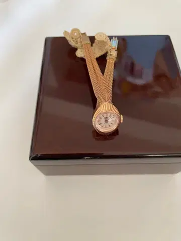 레어 희귀 상처 없음 로즈몽 손목시계 로즈 골드 핑크 골드 앤티크