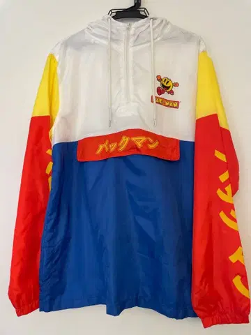 레어 팩맨 나일론 자켓 후드티 XL