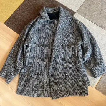 헤링본 피 코트