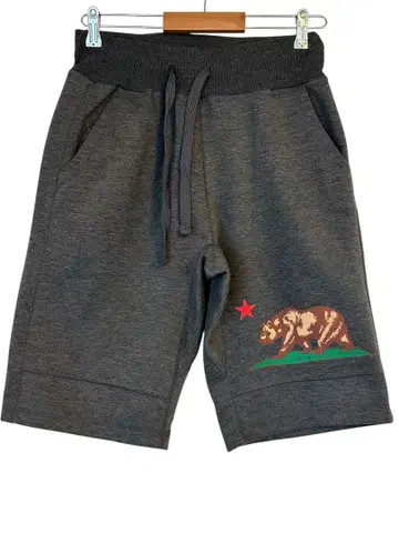 S&F 캘리포니아 자수 다크 그레이 숏팬츠