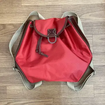 Lancel 빨간색 나일론 백팩